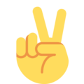 Victory Hand Emoji Twitter