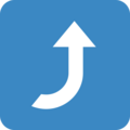Right Arrow Curving Up Emoji Twitter