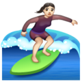 Woman Surfing Emoji Whatsapp