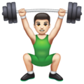 Man Lifting Weights Emoji Whatsapp