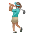 Woman Golfing Emoji Whatsapp