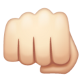 Oncoming Fist Emoji Whatsapp