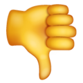 Thumbs Down Emoji Whatsapp