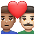 Couple With Heart Man Man Emoji Whatsapp