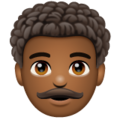 Man Curly Hair Emoji Whatsapp