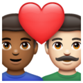 Couple With Heart Man Man Emoji Whatsapp