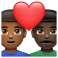 Couple With Heart Man Man Emoji Whatsapp