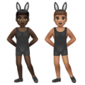 Men With Bunny Ears Emoji Whatsapp
