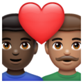 Couple With Heart Man Man Emoji Whatsapp