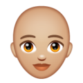 Woman Bald Emoji Whatsapp