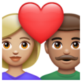 Couple With Heart Woman Man Emoji Whatsapp