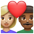 Couple With Heart Woman Man Emoji Whatsapp
