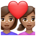 Couple With Heart Woman Woman Emoji Whatsapp