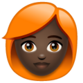 Woman Red Hair Emoji Whatsapp