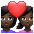 Couple With Heart Woman Woman Emoji Whatsapp