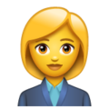 Woman Office Worker Emoji Whatsapp