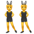 People With Bunny Ears Emoji Whatsapp