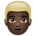 Man Blond Hair Emoji Whatsapp