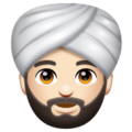 Man Wearing Turban Emoji Whatsapp