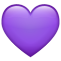 Purple Heart Emoji Whatsapp