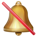 Bell With Slash Emoji Whatsapp