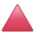 Red Triangle Pointed Up Emoji Whatsapp