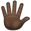 Hand With Fingers Splayed Emoji Whatsapp