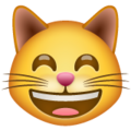 Grinning Cat With Smiling Eyes Emoji Whatsapp