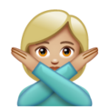 Woman Gesturing No Emoji Whatsapp