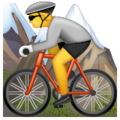 Person Mountain Biking Emoji Whatsapp