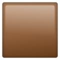 Large Brown Square Emoji Whatsapp