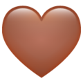 Brown Heart Emoji Whatsapp