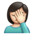 Woman Facepalming Emoji Whatsapp