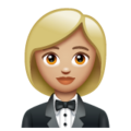 Woman In Tuxedo Emoji Whatsapp