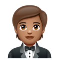 Person In Tuxedo Emoji Whatsapp