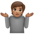 Person Shrugging Emoji Whatsapp