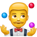 Man Juggling Emoji Whatsapp
