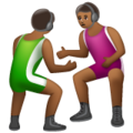 Men Wrestling Emoji Whatsapp