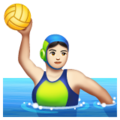 Woman Playing Water Polo Emoji Whatsapp