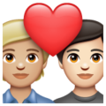 Couple With Heart Emoji Whatsapp