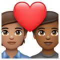 Couple With Heart Emoji Whatsapp