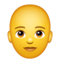 Person Bald Emoji Whatsapp