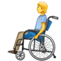 Person In Manual Wheelchair Emoji Whatsapp