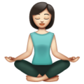 Woman In Lotus Position Emoji Whatsapp