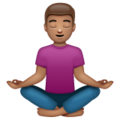 Man In Lotus Position Emoji Whatsapp