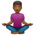 Man In Lotus Position Emoji Whatsapp