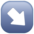 Down Right Arrow Emoji Whatsapp