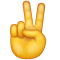 Victory Hand Emoji Whatsapp