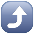 Right Arrow Curving Up Emoji Whatsapp