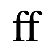 Latin Small Ligature Ff